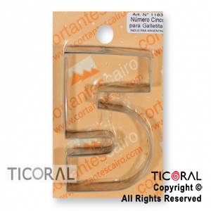 CORTANTE C 1183 NUMERO 5 PARA GALLETITAS x 1